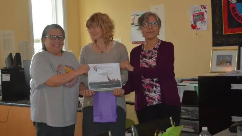 Group of people holding certificate